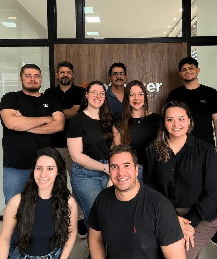 Equipe da Otimizer Sistemas na sede em Santo Ângelo - RS